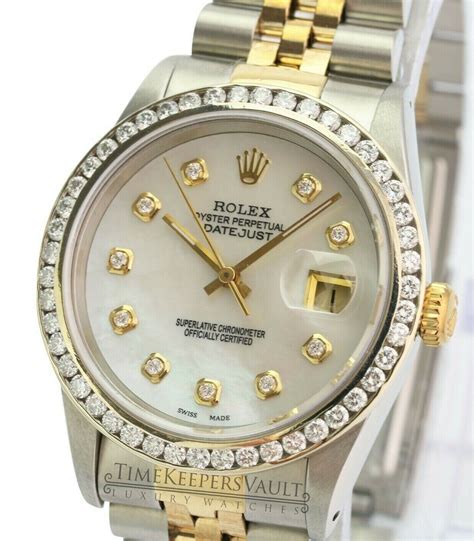 men's rolex datejust 36|rolex 36mm datejust diamond bezel.